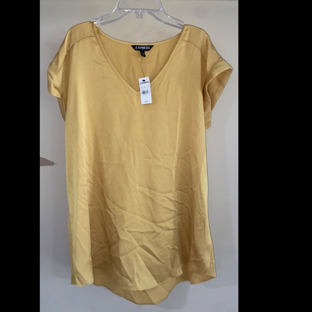NWT Express yellow Dress shirt